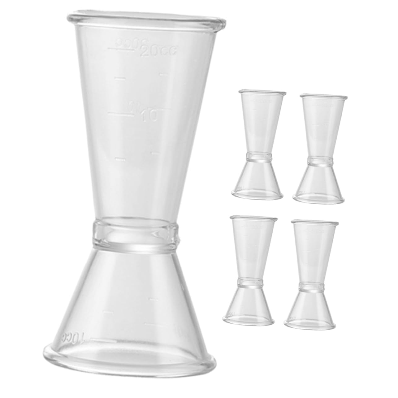 Garneck Cocktail Jigger Set 2-sided Jigger Double Bar Jigger Ounce Measuring Cup Shot Measurer for Bartending Party Tools