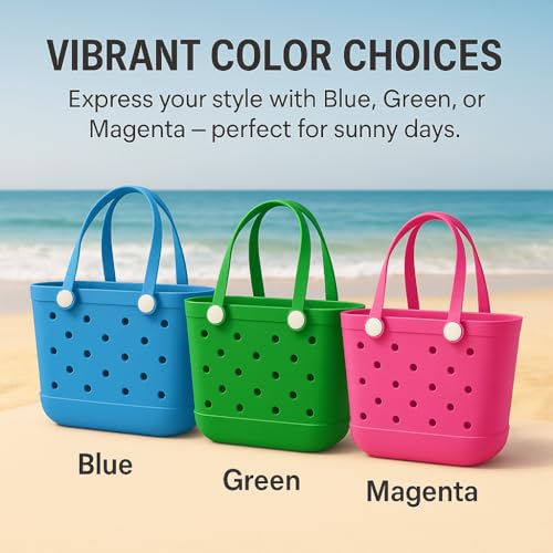 EVA Waterproof Beach Tote Bag-Large Sand Proof Tote with Handles for Women&Men|Lightweight Pool,Travel,Shopping Bag3
