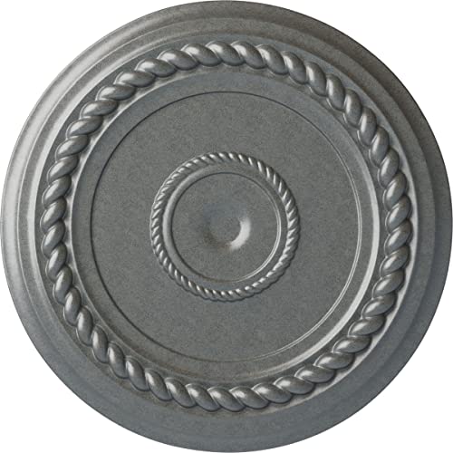 Ekena Millwork CM18ALPLSDecorative Ceiling Medallions Modeled After Original Historical Patterns & Designs, Platinum