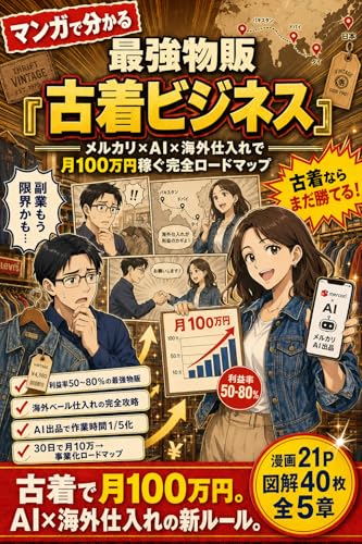 マンガで分かる 最強物販「古着ビジネス」: メルカリ×AI×海外仕入れで月100万円稼ぐ完全ロードマップ