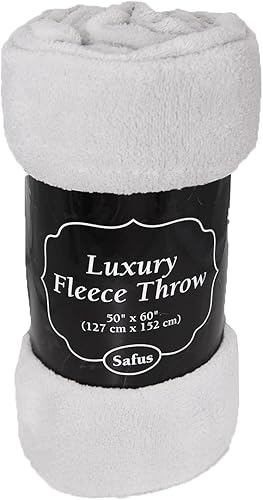 Miniatura 4 de Manta de forro polar con patrón de felpa de 50 x 60 pulgadas, cuadros blancos y negros