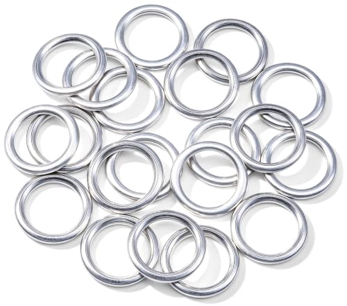Image of 20 PCS Engine Oil Drain Plug Gasket, Automatic Transmission Oil Cooler Washer Drain Plug O-Ring Replacement for N0138157 Audi VW Porsche(14x20mm)