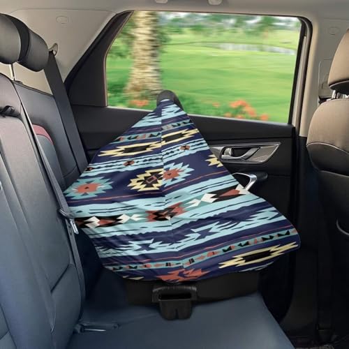Image of Youngerbaby Western Aztec Nursing Cover Carseat Canopy Car Seat Covers for Babies Mom Breastfeeding Scarf Infant Multi Use Cover for Baby Stroller Shopping Cart Feeding High Chair