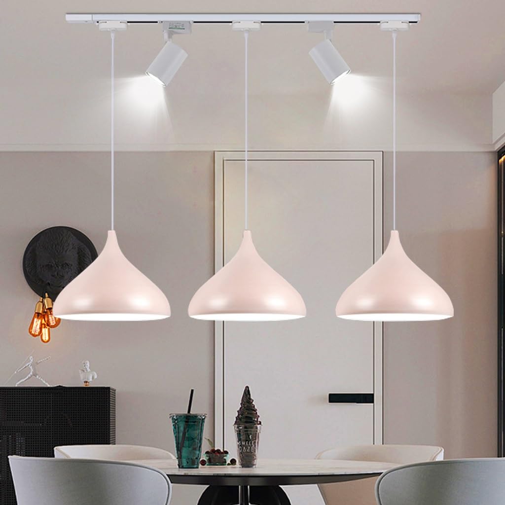 Lustre cage rétro industriel en alu noir mat avec câble réglable pour îlot de cuisine