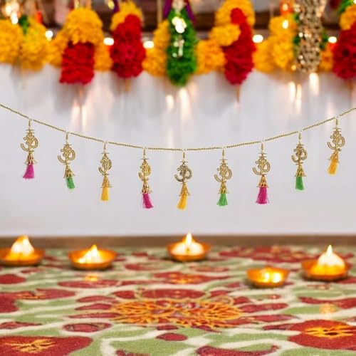 Image of Om Home Decoration Hanging Toran Main Door Garlands Handmade Bandhanwar Door Entrance Hanging HomeTraditional Wall Decoration Diwali Decoration Diwali Gift