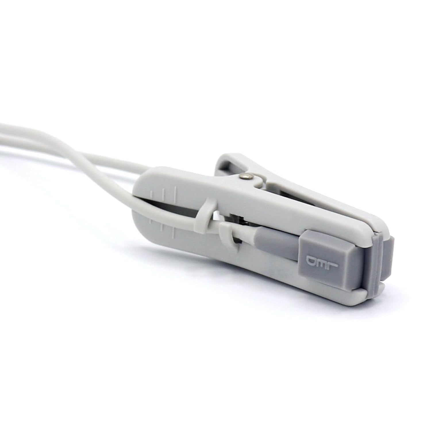 skmeditec Compatible with Nellcor Oximax SpO2 Sensor, 9.8 Feet Direct Connection Cable, Reusable Veterinary Clip Probe with 9 Pin Connector, Spare Cable with Chip