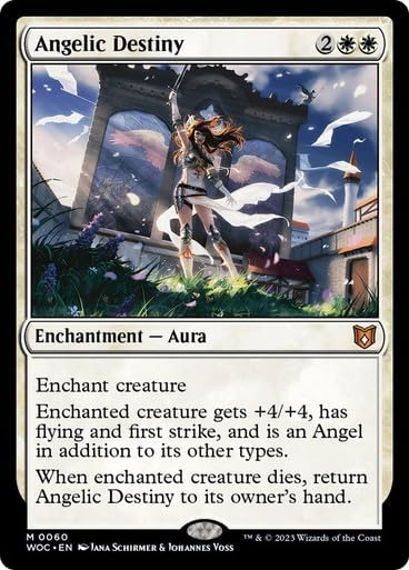 Generic Angelic Destiny (060) Wilds of Eldraine Commander MTG