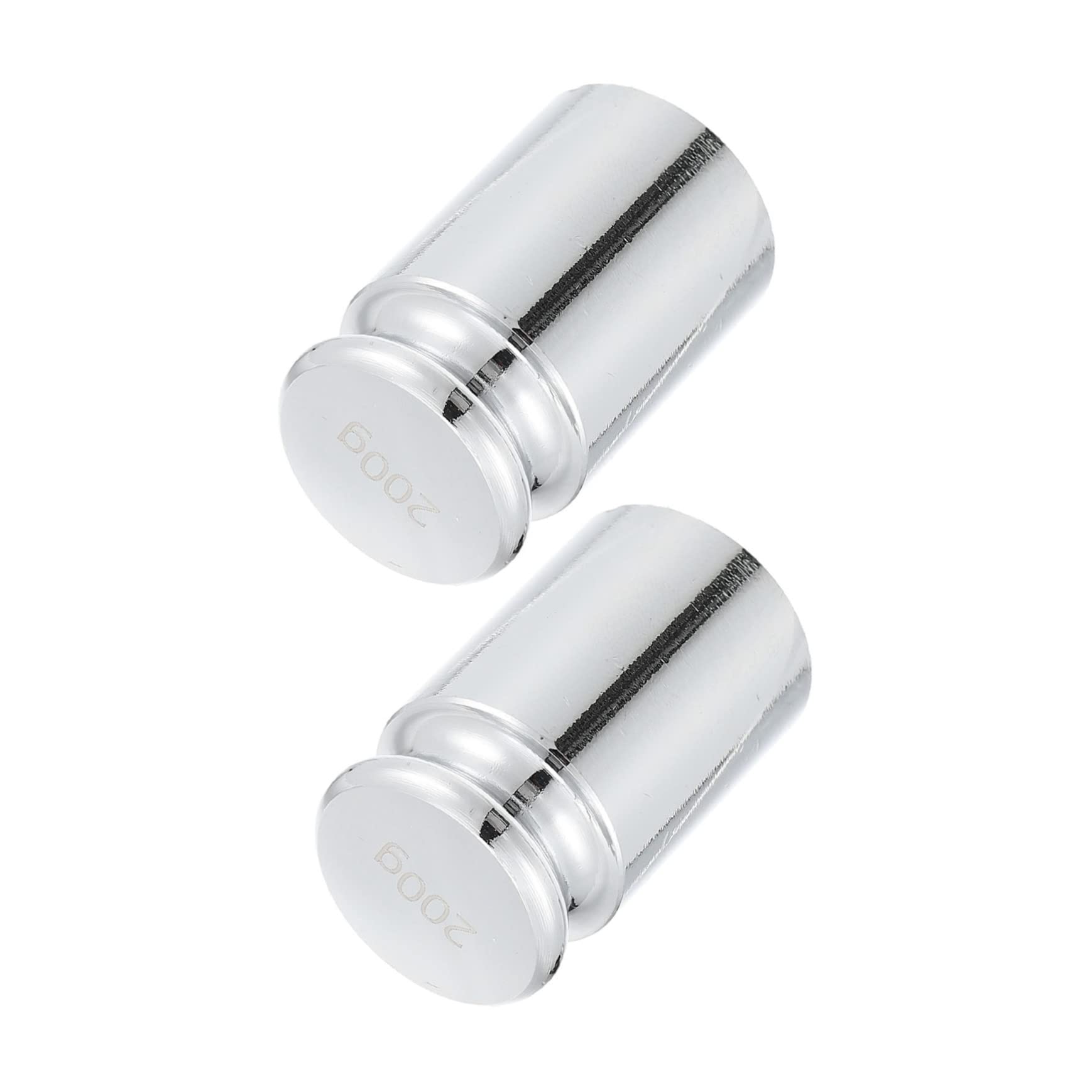 FELTECHELECTR 2pcs Chrome Calibration Weights Precision Steel Weighing Mass for Digital Scales Standard Resistant Calibration Tool for Accurate Measurement