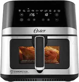 Fritadeira Inox DiamondTech Oster 7,5L com Visor Transparente - 127V