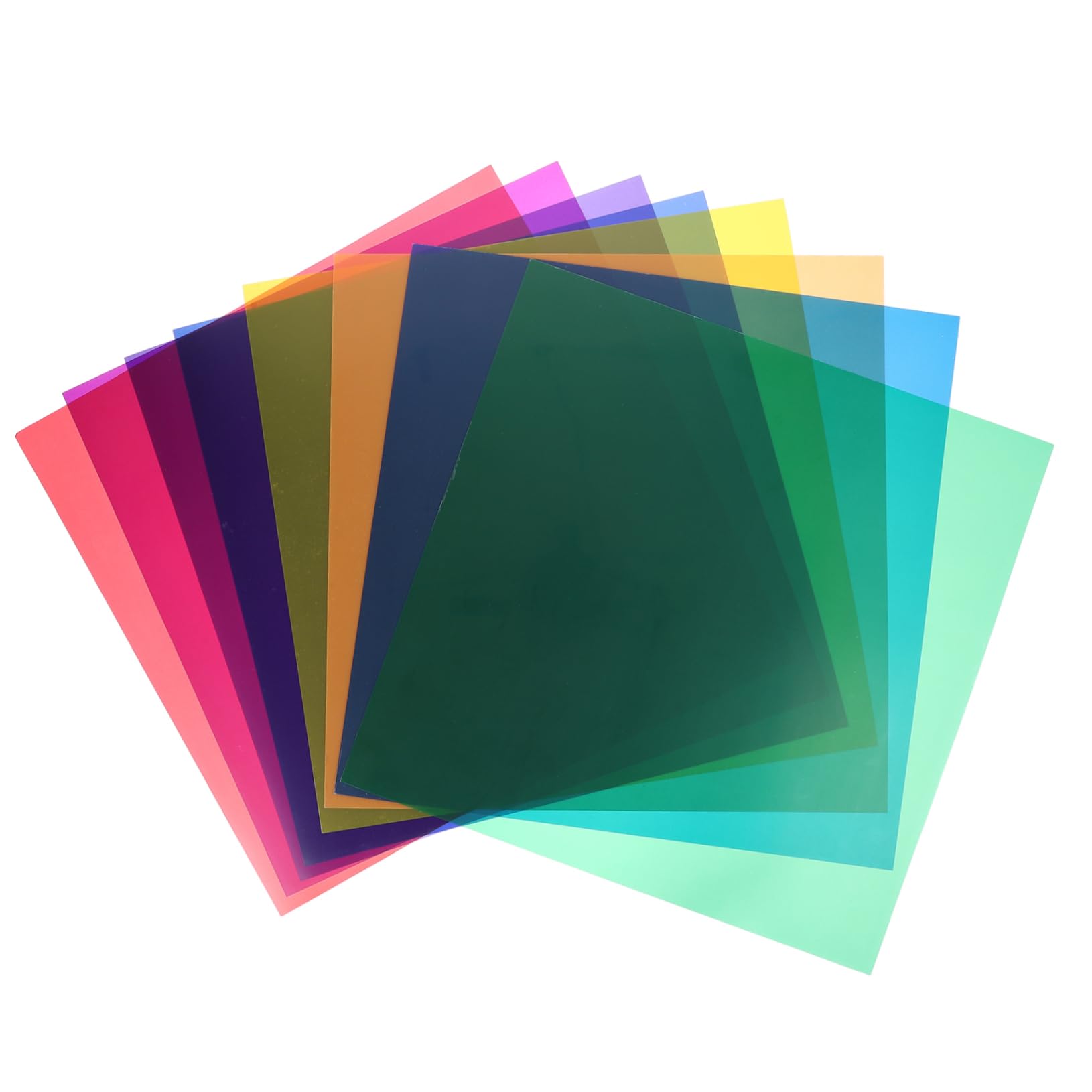 jojofuny 8pcs Flash Filters Color Overlays Film Lighting Gels Color Gels for Lighting Camera Film Lighting & Ceiling Fans Correction Light Filter Glitter Gel Color Correction Light Filters