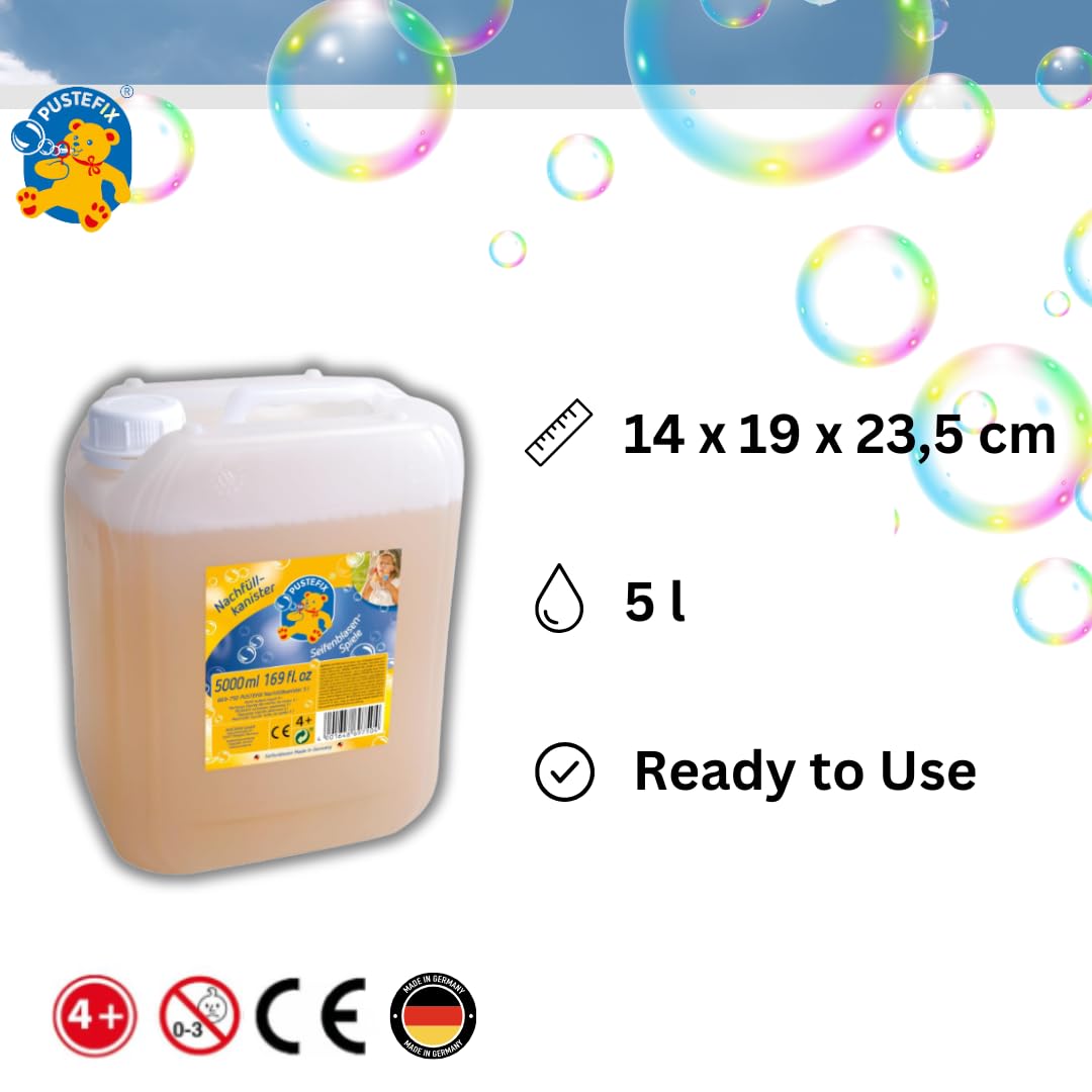 HQ Kites and Designs 505500 Pustefix Refill Bottle, 5 L