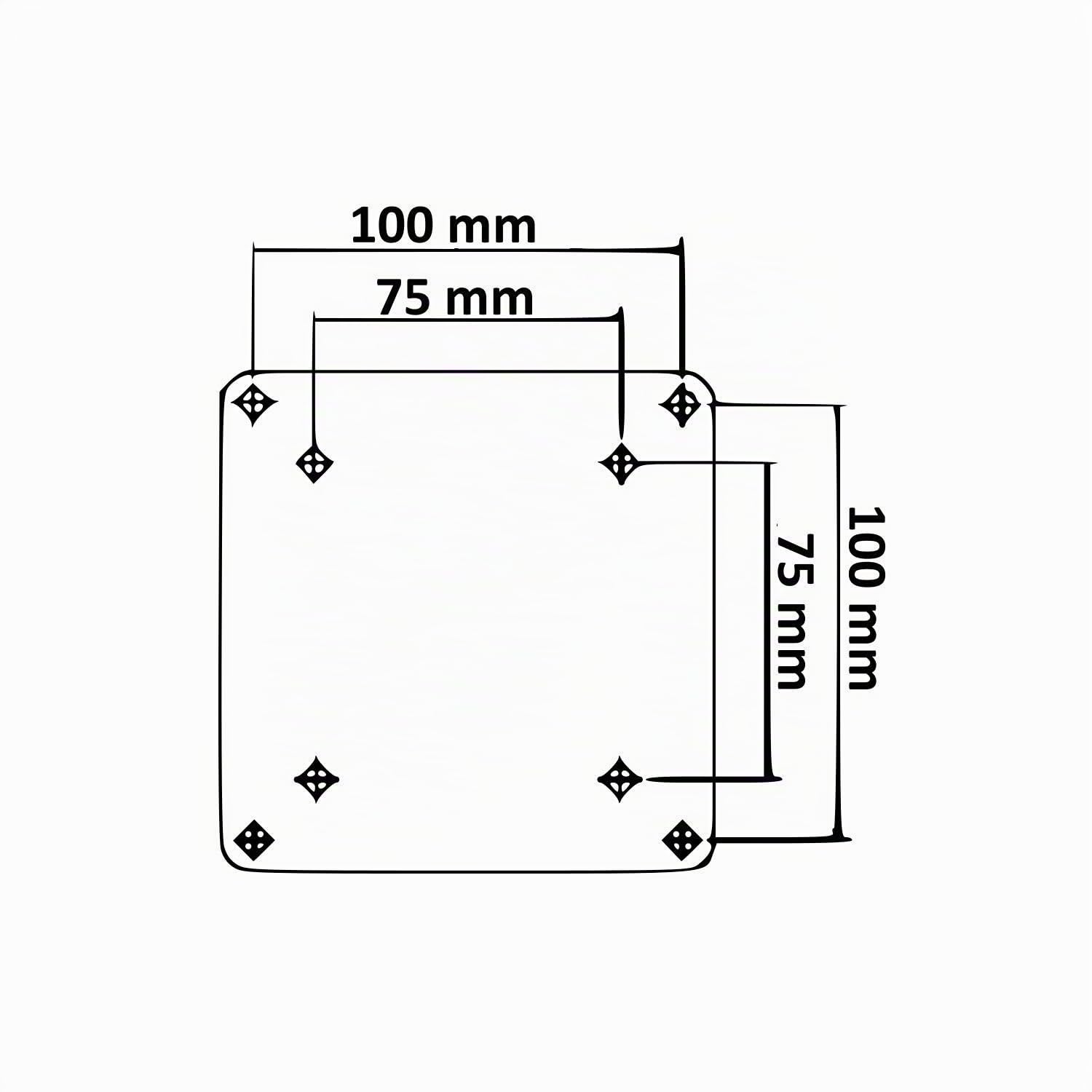 Caratec Flex CFW301S - Supporto da parete per TV con 3 punti di rotazione, particolarmente adatto per camper o roulotte, bloccabile, colore: Nero