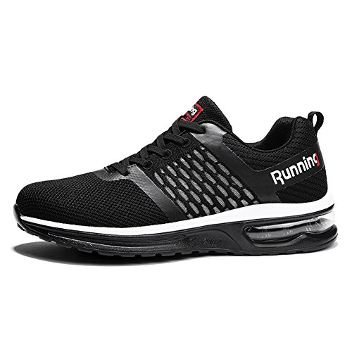 TORISKY Herren Damen Sneakers Sportschuhe Atmungsaktives Leichtes Turnschuhe Air Profilsohle Schuhe(A59-BK44)