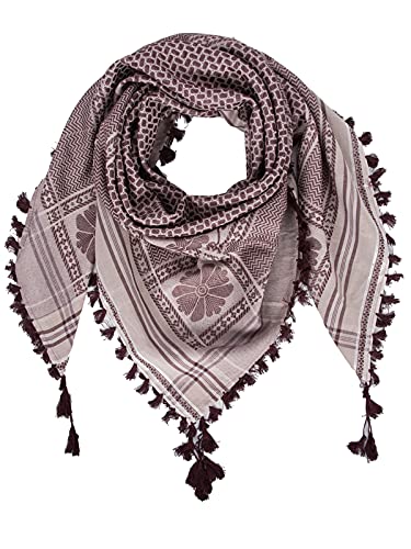 Image of Merewill Cotton Shemagh Tactical Desert Wrap Keffiyeh Head Neck Arab Scarf For Men 49 inchx49 inch