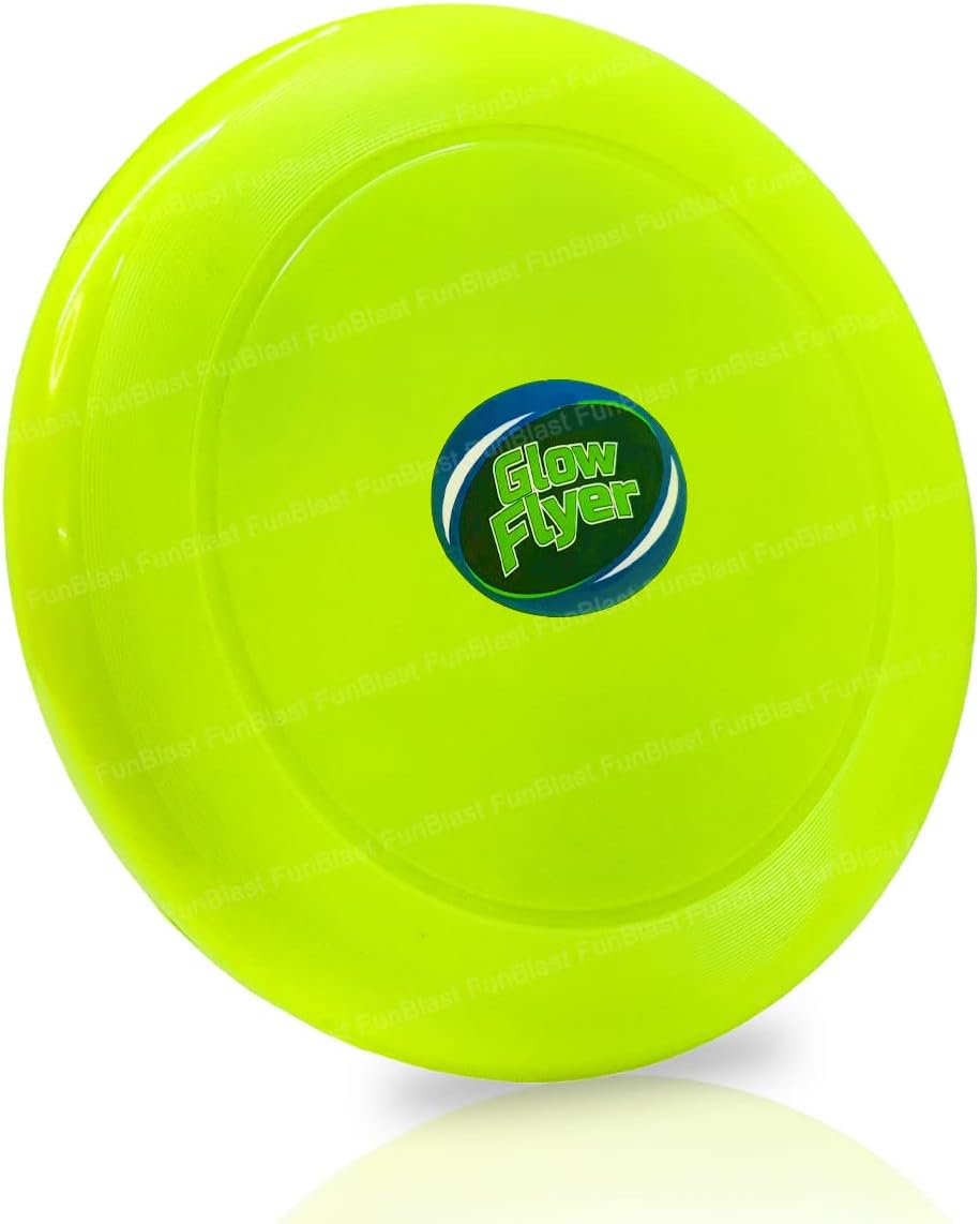 FunBlast Flying Disc - Glow in The Dark Flying Disk for Kids, Catching & Throwing Discs, Flying Craft Disk, Outdoor Flying Disc for Kids and Adults, Dog Training Disc (26 CM)