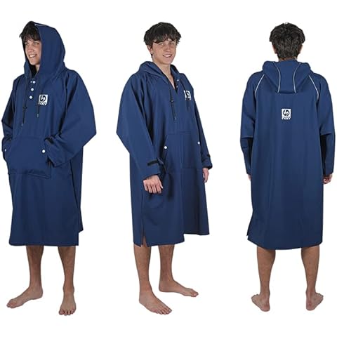 NIXY Changing Poncho - Waterproof, Wind-Resistant & Thermal Fleece Lined - Unisex, Lightweight & Packable - Ideal for Swimmers, Surfers, and Outdoor Enthusiasts Cover
