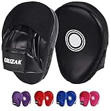 Kruzak Plain Punching Mitts for Muay Thai, Martial Arts, Sparring, Kickboxing & MMA Training - Men &