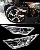 FOR 2016-2018 10TH HONDA CIVIC RS STYLE JDM CLEAR LENS FENDER BUMPER SIDE MARKER LAMPS LIGHT