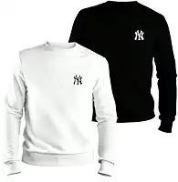 Kit 2 Moletom Gola Careca Flanelado New York Estampa Macio Estiloso