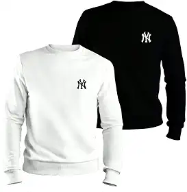 Kit 2 Moletom Gola Careca Flanelado New York Estampa Macio Estiloso