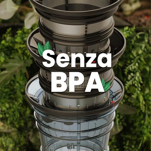 Kuvings | Spremiagrumi Estrattore Frutta Verdura | Tecnologia EVO820 | Spremiagrumi Intero Lento | Pulizia Facile Veloce | Motore Silenzioso | Incl Set Filtri Per Frullati Sorbetti |Argento Scuro - 8