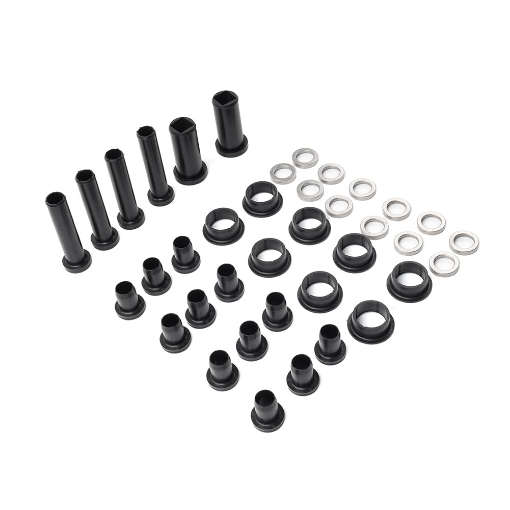 Bacar 38pcs Spacer Bushing Kit Black&Silver for Polaris Sportsman 500 4 x 4 Remington Special Edition 1999