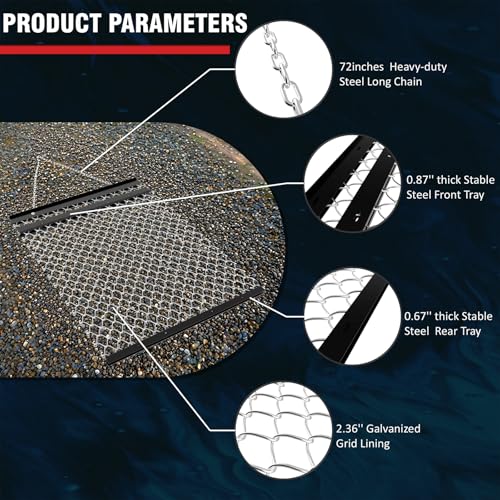 Stirlingear ST5 4' X 5' Atv Drag Harrow - Rust-Resistant Chain Harrow, Utv Tractor Attachment thumb #1