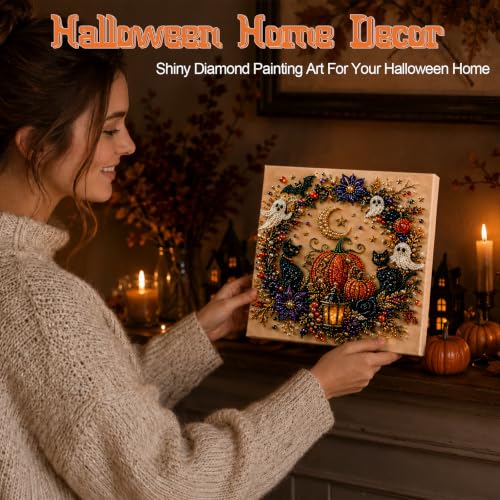 Gileooparl Halloween Pearl Diamond Painting Kit (Witch) - image 5