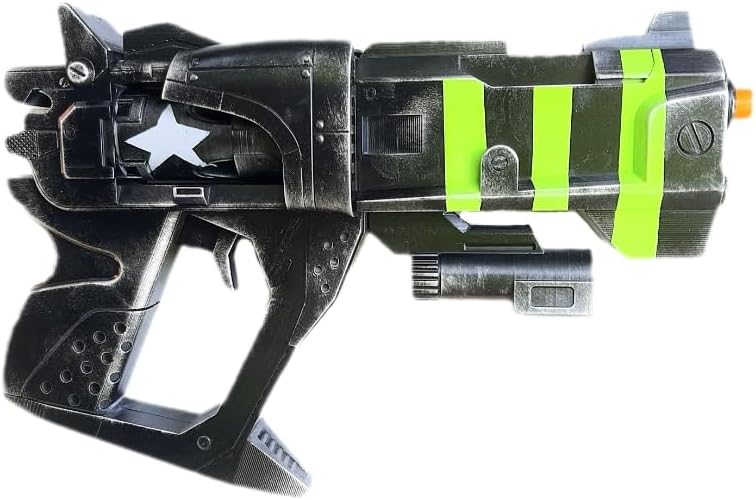 Unkempt Harold Pistol Replica Inspired 3D Printed and Painted,Unkempt Gun for Cosplay,Blaster Replica Cosplay or Display