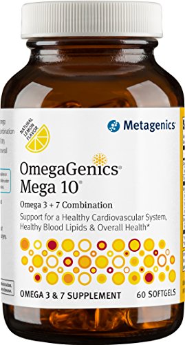 Metagenics Omegagenics Mega 10 Omega 3 And Omega 7 Fish Oil Daily Supplement To Help Support Cardiovascular Health And Immune Function - Lemon Flavor, 60 Count #TOP7