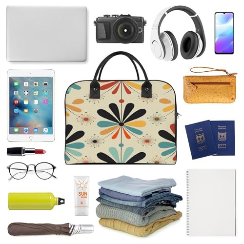 Bolso Retro Moderno Tote de Nylon con Correa Ajustable miniatura 5