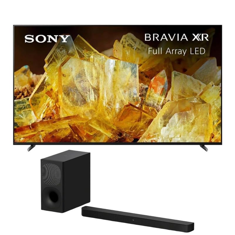 Bravia 65 Inch 4K Uhd Smart Tv, Google Tv - Xr-65X90L, 1 Year Warranty. Bundle With Sony Ht-S400 2.1Ch Soundbar, Wireless Subwoofer, S-Force Pro Black