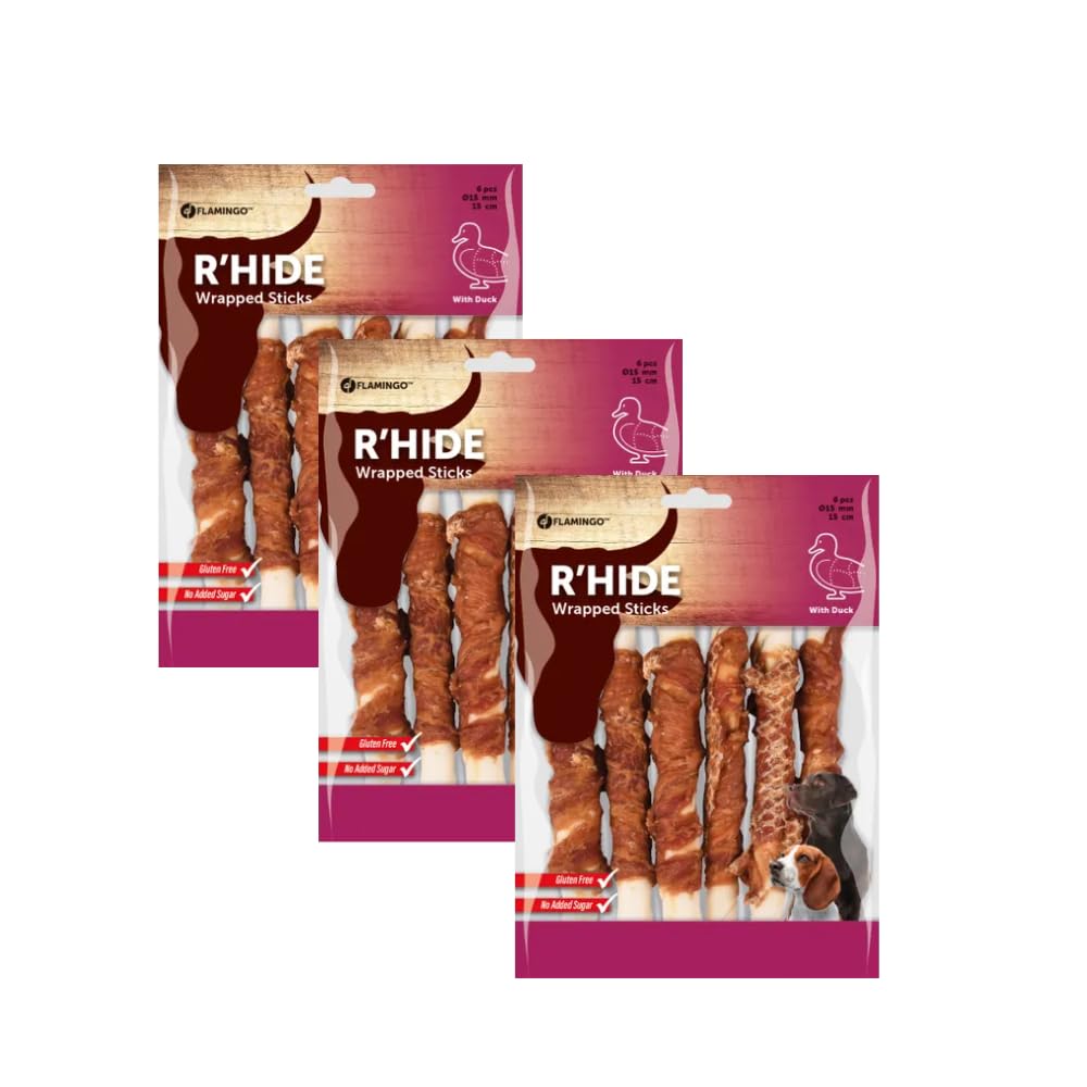 Flamingo Snacks para Perros RHIDE Pato Stick 6x180G