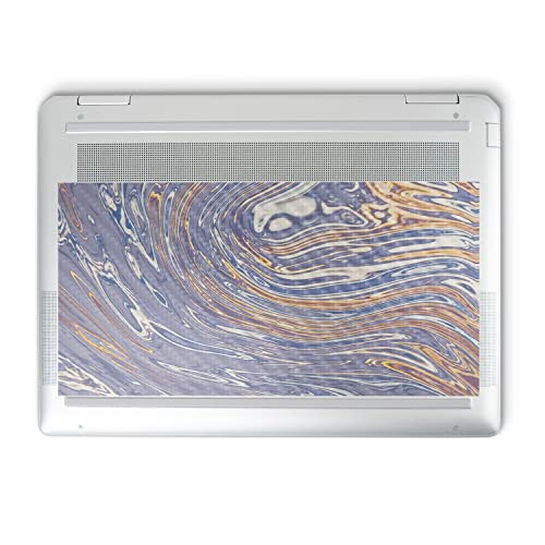 Image of MightySkins Carbon Fiber Skin Compatible with HP Spectre x360 14 inch (2022) Full Wrap Kit - Liquid Silver | Protective, Durable Textured Carbon Fiber Finish | Easy to Apply | Made in The USA