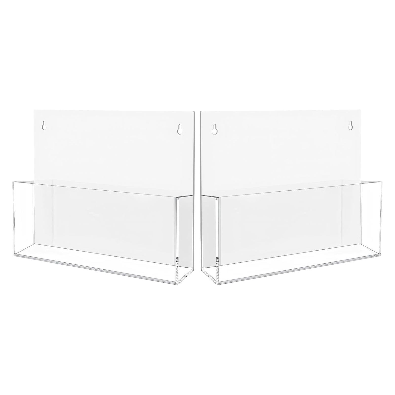 CALANDIS 2Pcs Magazine Racks Acrylic Wall Mounted File Holders for Files Papers Books | Magazine Racks | Home Organization | Household Supplies & Cleaning-picture-18