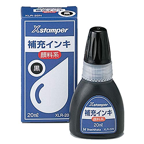 PLUS ブラック インク 20ml 20個セット Amazon | シャチハタ Xスタンパー 補充インク 顔料系 XLR-20N