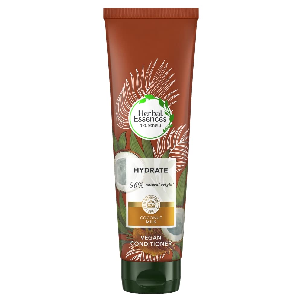 Herbal Essences Bio Renew Coconut Milk Hydrating Vegan Hair Conditioner For Dry Hair, 275ml