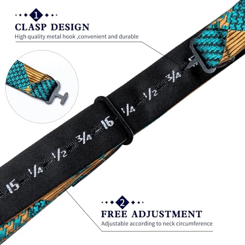 Set de Corbata de Moño a Cuadros para Hombre miniatura 6