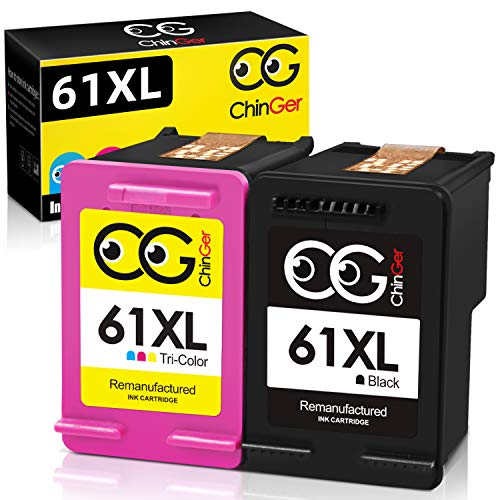 Best Seller CG CHINGER Remanufactured Ink Cartridges Replacement for HP 61XL 61 XL Work with Envy 4500 5530 5534 5535 Deskjet 1000 1056 1510 1512 1010 1055 OfficeJet 4630 Printer (1 Black, 1 Tri-Color, 2-Pack) Best Seller CG CHINGER Remanufactured Ink Cartridges Replacement for HP 61XL 61 XL Work with Envy 4500 5530 5534 5535 Deskjet 1000 1056 1510 1512 1010 1055 OfficeJet 4630 Printer (1 Black, 1 Tri-Color, 2-Pack)