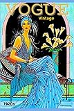  VINTAGE VOGUE: Journal/Notebook - Cover from vintage 1930s Vogue fashion magazine - 120 lined pages - 6\