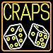 The Sign Store N105-14255 Craps with Dies Neon Sign44; 24 x 3 x 24 in.