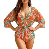 Bolsamila Women's Sexy 3 Piece Swimsuits Tropical Swimwear H...