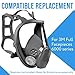 IMPRESA Full Face Respirator Strap Replacement 2-Pack - Grey Silicone Size 6897/37005 - Adjustable 5-Point Harness & Repair Kit - Compatible with 3M 6000 Series Facepieces 6700, 6800 & 6900