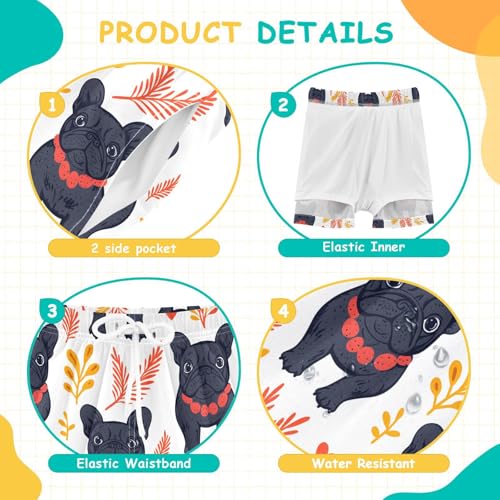 panksolu Boy Swim Trunks Quick Dry Bathing Suit Swimsuit,Toddler Beach Board Shorts for Kids 4-13Y3