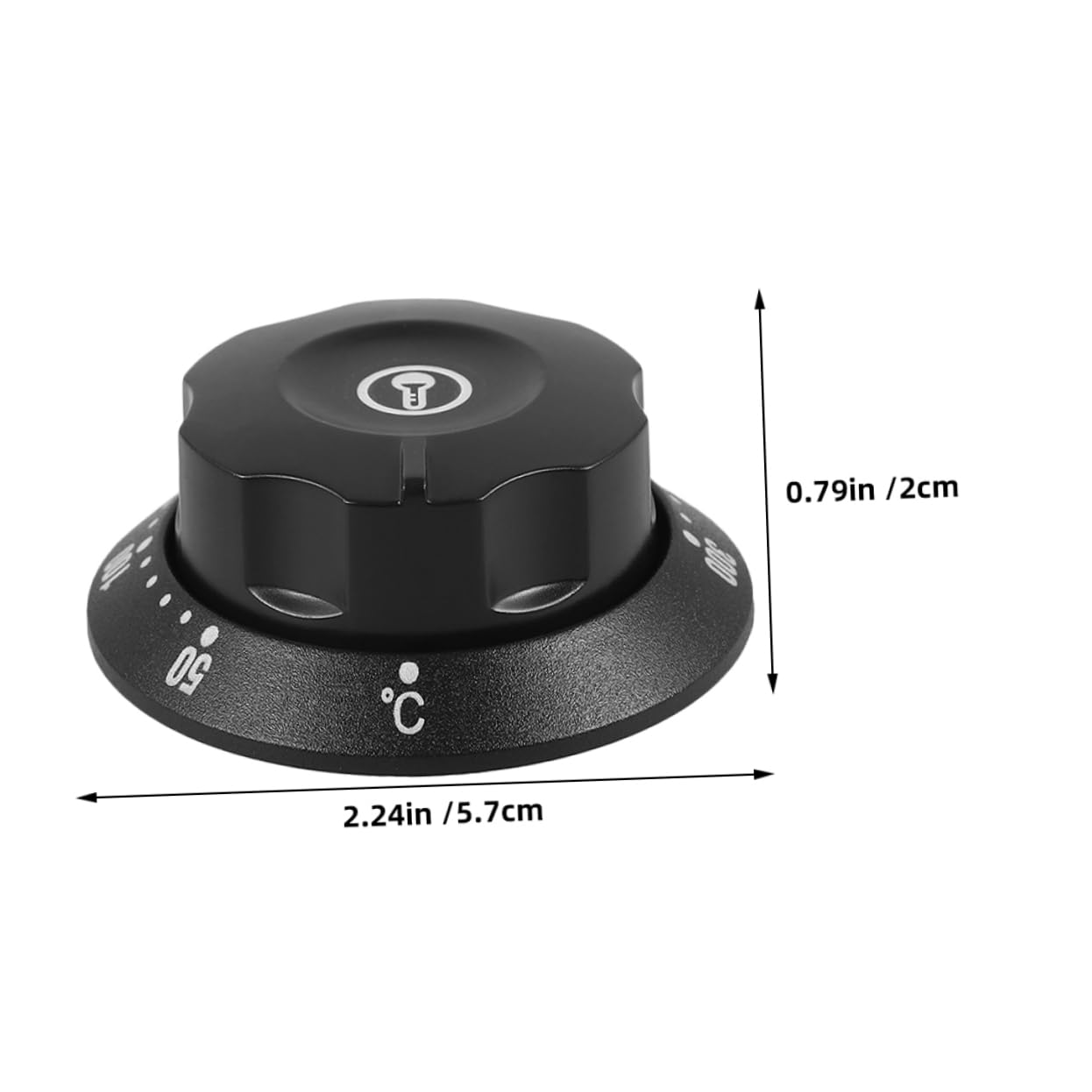 Unomor 3pcs Oven Temperature Gauge Knob Cover Universal Thermostat Stove Control Switch Replacement for Oven Stove Heater Deep Fryer