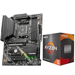 Micro Center AMD Ryzen 5 5600X Desktop Processor 6-core 12-Thread Up to 4.6GHz Bundle with MSI MAG B550 Tomahawk MAX WiFi Gaming Motherboard (AMD AM4, DDR4, PCIe 4.0)