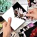 The Best Card Company - 10 Blank Note Cards with Flowers (4 x 5.12 Inch) - Floral Notecards, All Occasion Boxed Assortment - Orchid Nights M1734BN