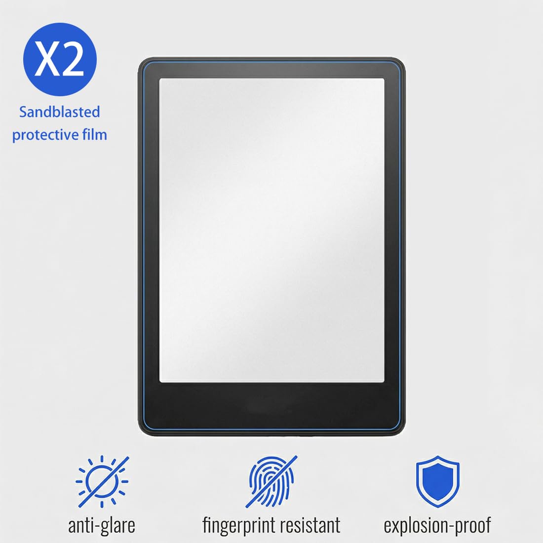 Pellicola Protettiva Antiriflesso in PET per Kindle Paperwhite 7 Pollici 12a Generazione 2024, Opaco