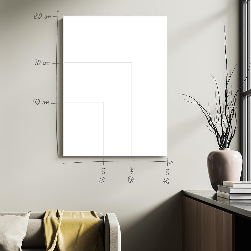 HaakDesign Bespannter Keilrahmen (unbedruckt), 100x120cm, 260g/m² (100% PES), 18 mm (Standard) Leinwand