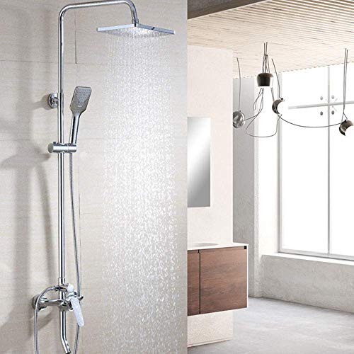 Robinet de douche LUNEZY avec mitigeur de bain et pommeau ABS mural - 3